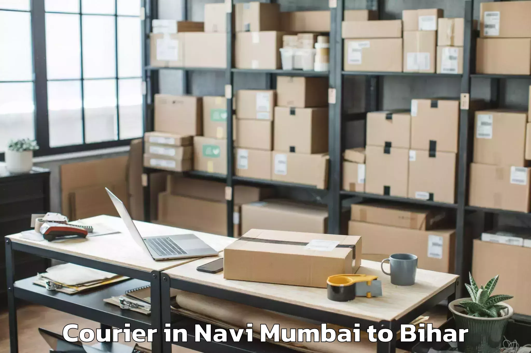 Efficient Navi Mumbai to Majhaulia Courier